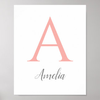 Benutzerdefinierter Initialdruck Poster