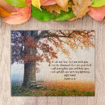 Benutzerdefinierter Inspirationsbibelvers aus Isai<br><div class="desc">Design = Herbst großer Baum mit Bank. Haben Sie jemals das Gefühl, allein zu sein, und nichts geht Ihnen nach? Denk immer daran, dass Gott seinem eigenen Volk immer helfe, aber du musst diesen Glauben haben! Isaiah 41:10 ist mein Lieblingsvers aus Jesaja. Das wird dich motivieren! Stehen Sie also auf...</div>