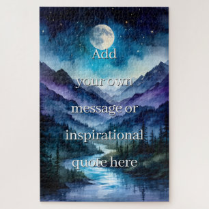 Benutzerdefinierter Inspirierender Zitat Mondbesch