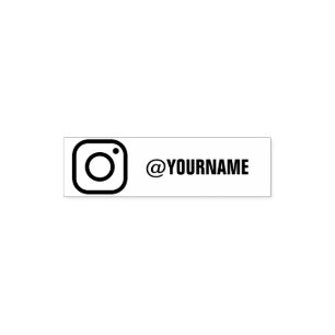 Benutzerdefinierter Instagram-Name, Folge mir auf Permastempel