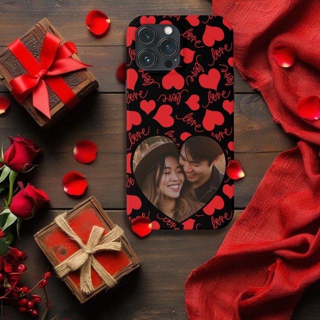 Benutzerdefinierter iPhone-Fall | Herzgestaltete L Case-Mate iPhone Hülle (Custom iPhone Case | Heart-Shaped LOVE Design)