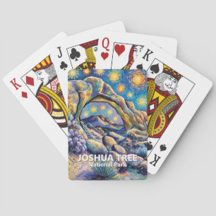 Benutzerdefinierter Joshua-Baum-Felsen Rockstar St Spielkarten