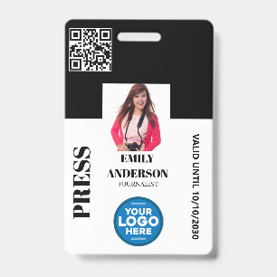 Benutzerdefinierter Journalist Medienpass Foto-ID- Ausweis