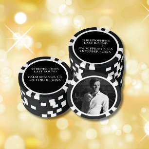 Benutzerdefinierter Junggesellen-Foto-Golfmarker Pokerchips