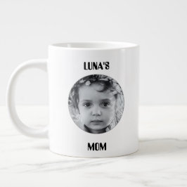 Benutzerdefinierter Kaffee-Becher mit Bild & Namen Jumbo-Tasse