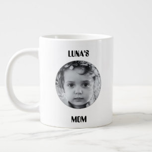 Benutzerdefinierter Kaffee-Becher mit Bild & Namen Jumbo-Tasse