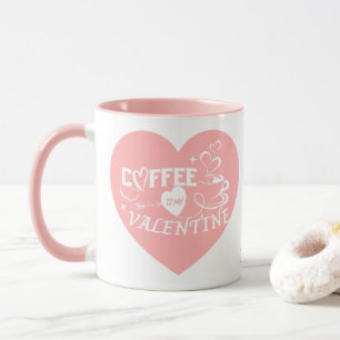 Benutzerdefinierter Kaffee-Liebhaber Rosa Herz Pfe Tasse