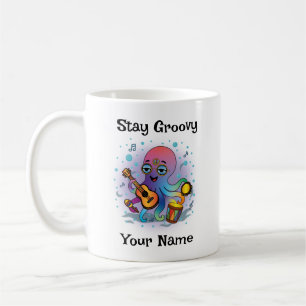 Benutzerdefinierter Kaffeebecher Retro-Oktopus Kaffeetasse