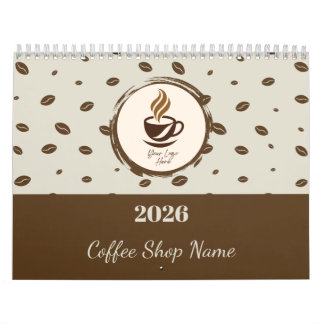 Benutzerdefinierter Kaffeehaus-Kalender 2026, Pers Kalender