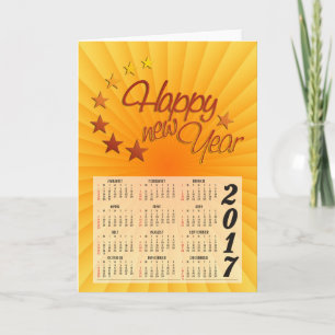 Benutzerdefinierter Kalender 2017 + Ihr Foto, Back Feiertagskarte