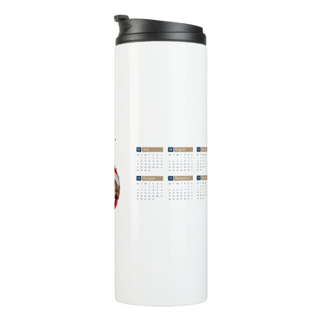 Benutzerdefinierter Kalender 2025 Thermosbecher (Nach rechts gedreht)