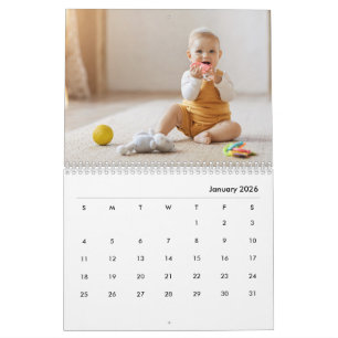 Benutzerdefinierter Kalender 2026 für Baby Mädchen