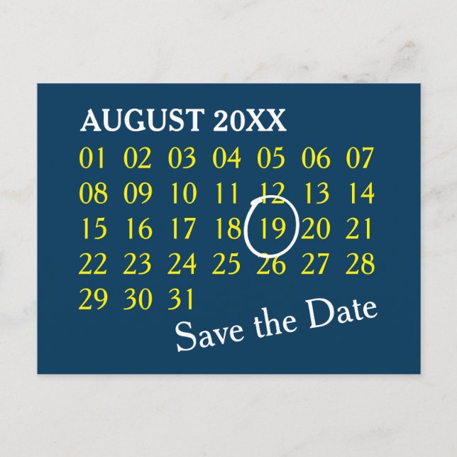 Benutzerdefinierter Kalender + Foto, Backgr, Text Ankündigungspostkarte (Vorderseite)