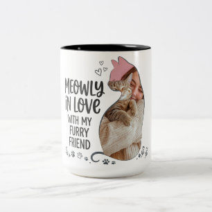 Benutzerdefinierter Katzen-Silhouetten-Becher mit  Zweifarbige Tasse