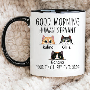 Benutzerdefinierter Katzenbesitzer, Guten Morgen K Tasse