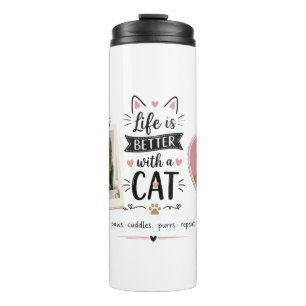 Benutzerdefinierter Katzenliebhaber-Thermalbecher Thermosbecher
