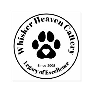 Benutzerdefinierter Katzenzucht-Stempel  Permastempel