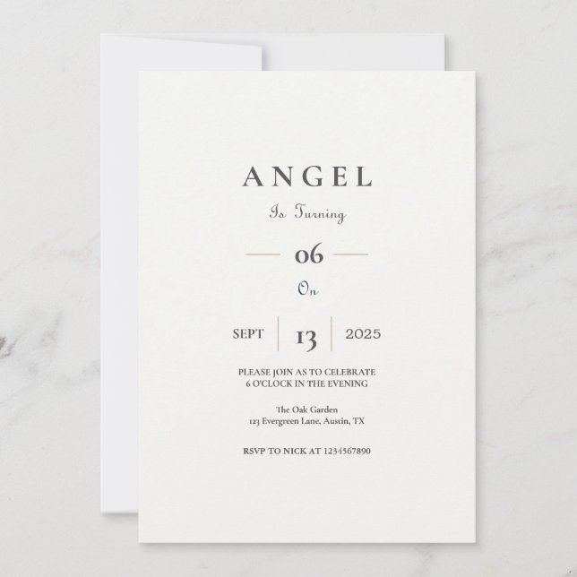 Benutzerdefinierter Kindergeburtstag Einladung mit (Vorderseite)