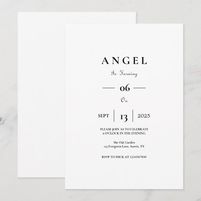 Benutzerdefinierter Kindergeburtstag Einladung mit (Vorne/Hinten)