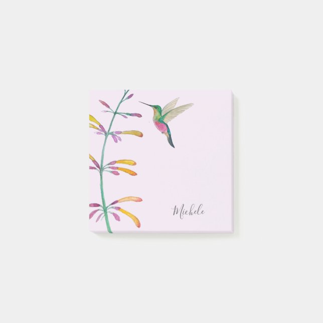 Benutzerdefinierter Kolibri  Post-it Klebezettel (Vorderseite)