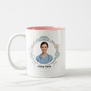 Benutzerdefinierter Krankenpfleger-Becher – Person Zweifarbige Tasse
