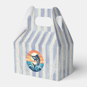 Benutzerdefinierter Küsten-/nautischer/Strand Marl Geschenkschachtel