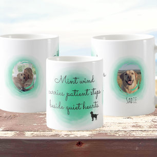 Benutzerdefinierter Labrador Retriever in Mintgrün Kaffeetasse