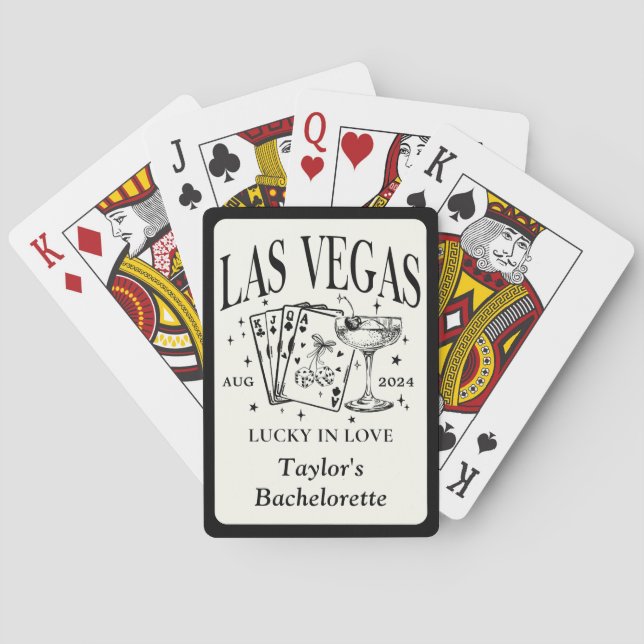 Benutzerdefinierter Las Vegas-Junggeselinnen-Absch Spielkarten (Rückseite)