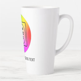 Benutzerdefinierter Latte-Mug mit Foto-Logo-Name Milchtasse