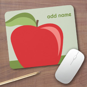 Benutzerdefinierter Lehrer-Apfel mit trendiger Apf Mousepad