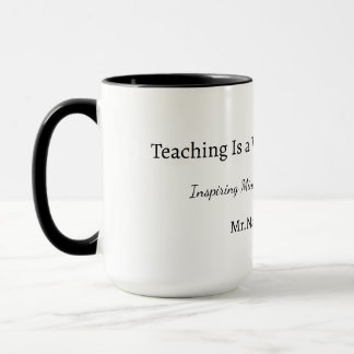 Benutzerdefinierter Lehrergeschenkbecher Tasse