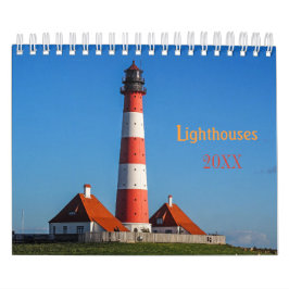 Benutzerdefinierter Leuchtturmkalender|Bearbeitbar Kalender