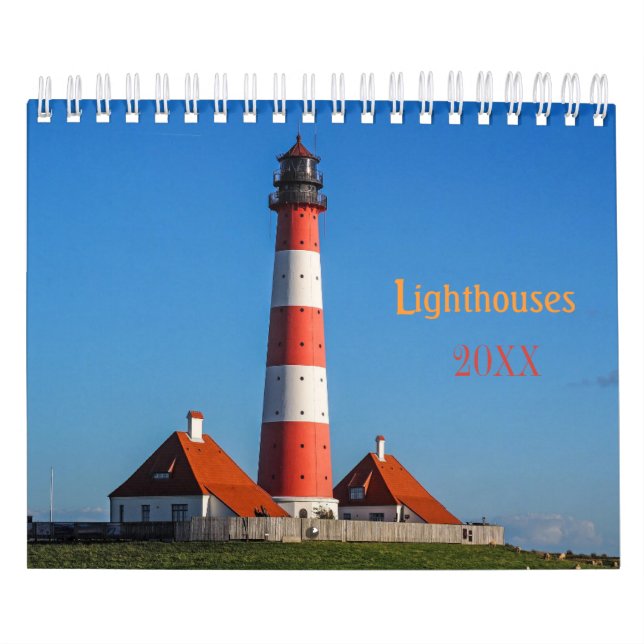 Benutzerdefinierter Leuchtturmkalender|Bearbeitbar Kalender (Titelbild)