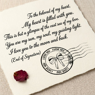 Benutzerdefinierter Liebes-Poststempel Permastempel