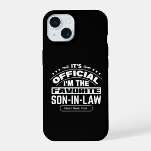 Benutzerdefinierter Lieblings-Schwiegersohn Offizi iPhone 15 Hülle