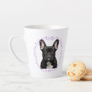 Benutzerdefinierter lila-französische Bulldogge-Ta Milchtasse
