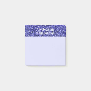 Benutzerdefinierter Lila Glitzer Glitzern Lavendel Post-it Klebezettel