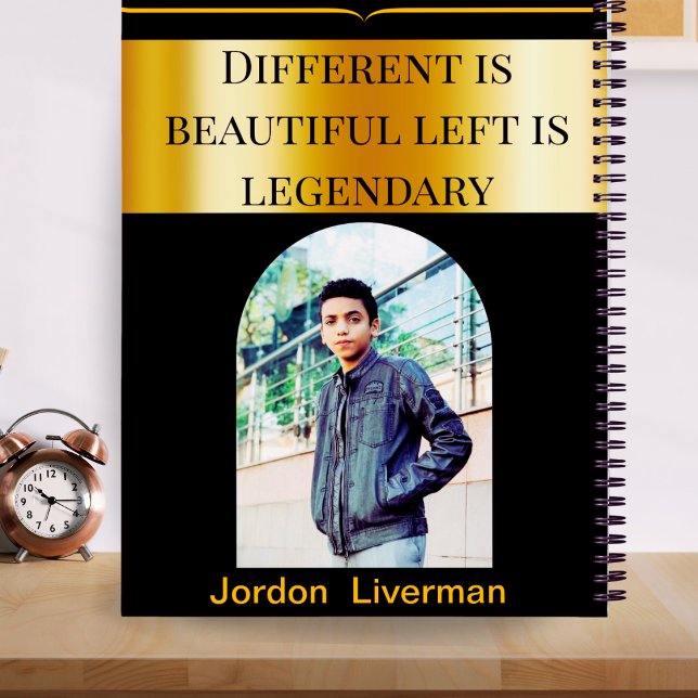 Benutzerdefinierter Links Name des Schwarzen-Gold- Notizbuch (Von Creator hochgeladen)