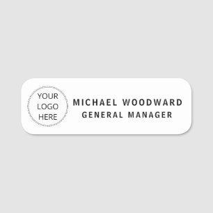 Benutzerdefinierter Logo-Mitarbeiter-Magnet-Sicher Namensschild