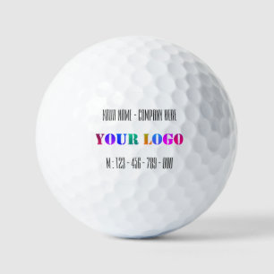 Benutzerdefinierter Logo-Name Telefonwerbung Perso Golfball