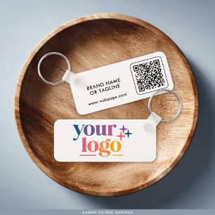 Benutzerdefinierter Logo-QR-Code gebrandet Schlüsselanhänger