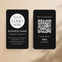Benutzerdefinierter Logo-QR-Code Modern Minimalist
