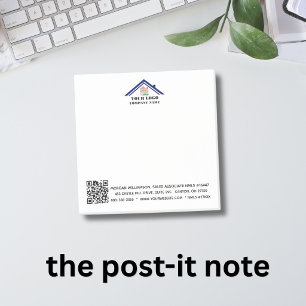 Benutzerdefinierter Logo-QR-Code Post-it Klebezettel