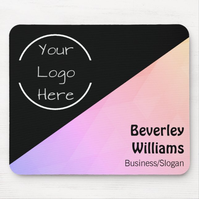 Benutzerdefinierter Logo & Text-Mauspad Mousepad (Vorne)