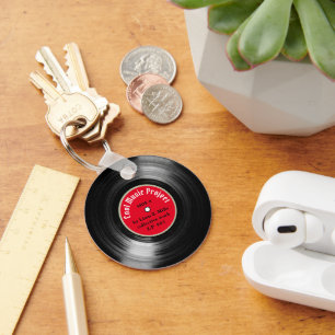 benutzerdefinierter LP-Vinyl-Datensatz mit Schlüss Schlüsselanhänger