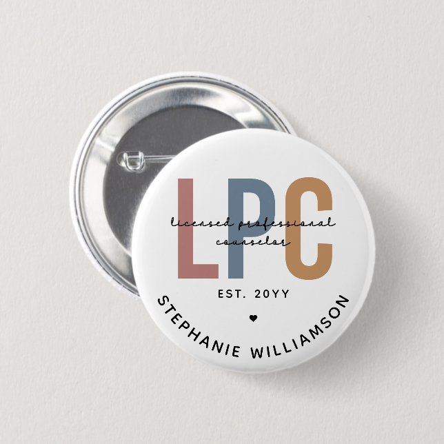 Benutzerdefinierter LPC-lizenzierter Beruflicher B Button (Vorne & Hinten)