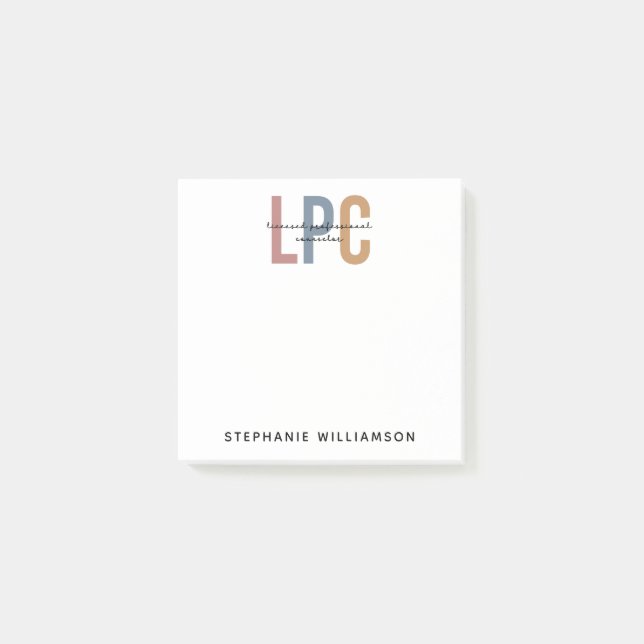 Benutzerdefinierter LPC-lizenzierter Beruflicher B Post-it Klebezettel (Vorderseite)