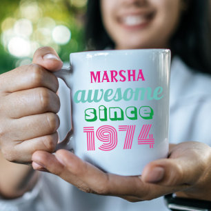 Benutzerdefinierter lustiger 50. Geburtstags-Spruc Kaffeetasse