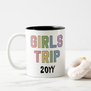 Benutzerdefinierter Mädchen-Trip Mädchen-Wochenend Zweifarbige Tasse