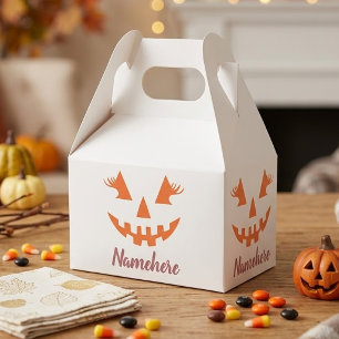 Benutzerdefinierter Mädchenhafter Jack O Lantern K Geschenkschachtel